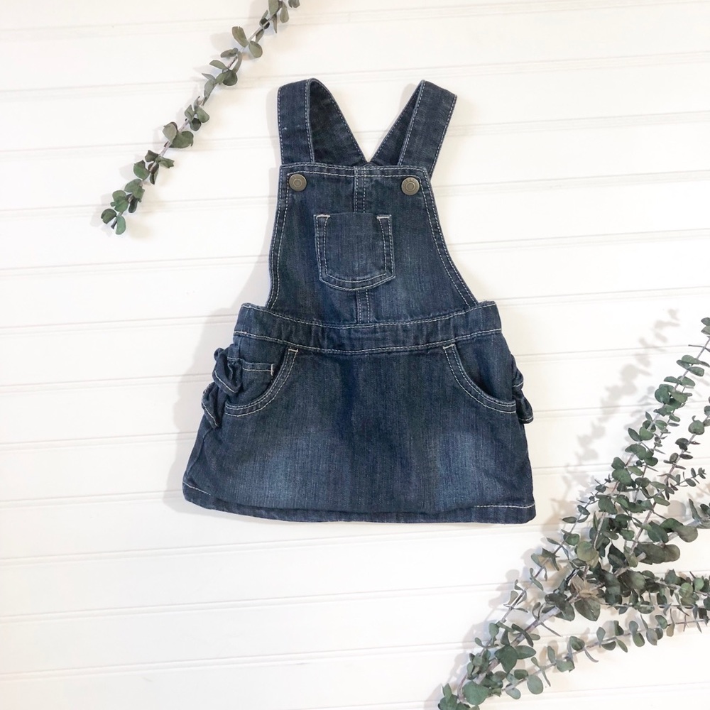 Old navy baby ruffled overall dress